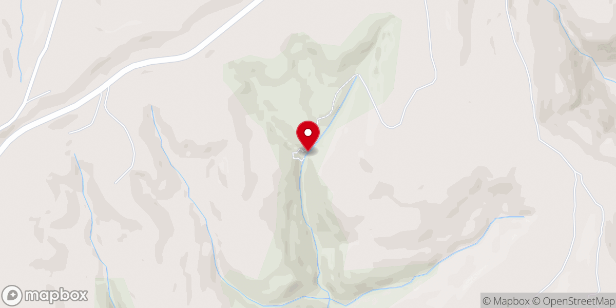 Map showing location of Glory Hole Falls