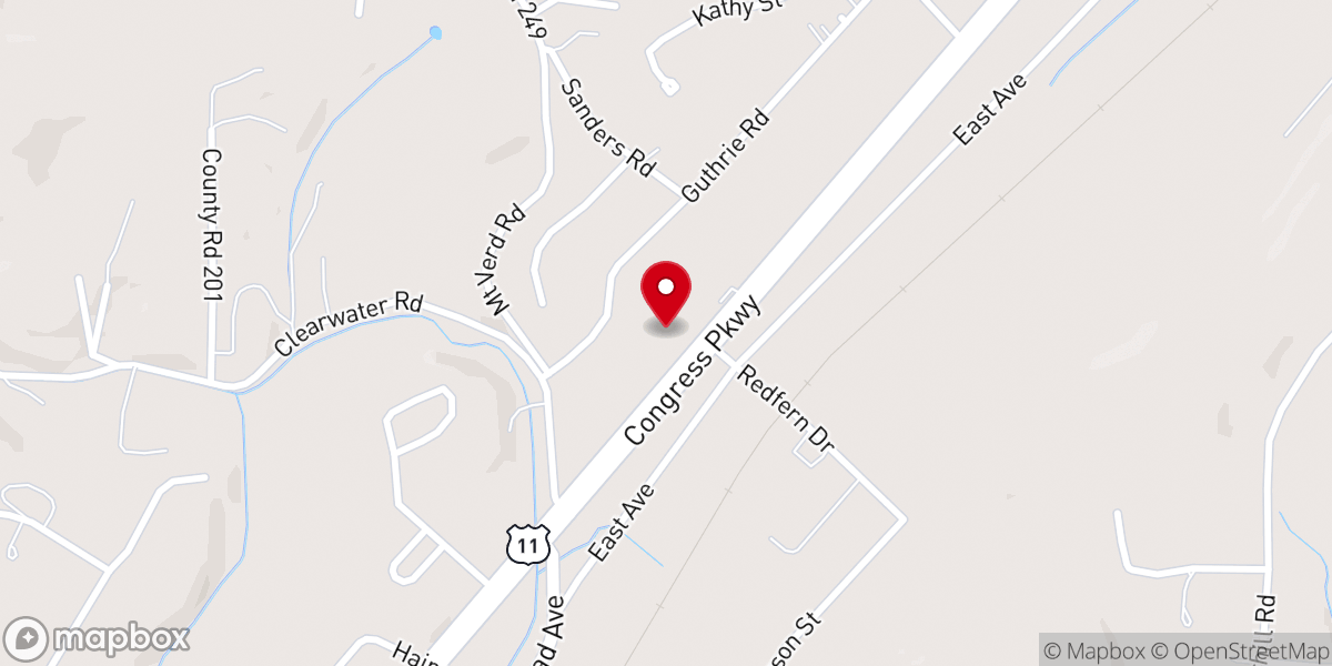 Map showing location of First Church of God
