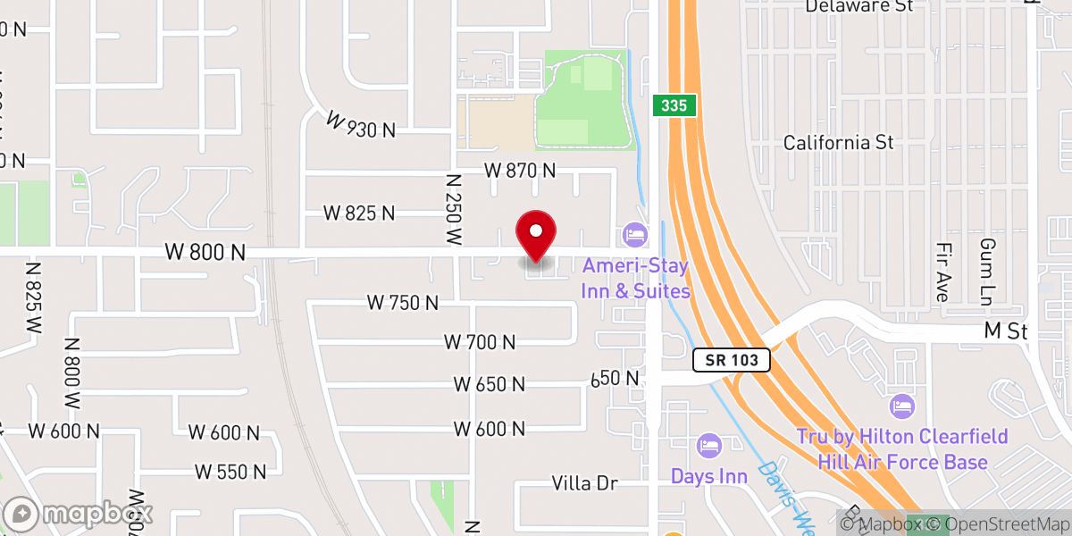 Map showing location of Wasatch church of Christ