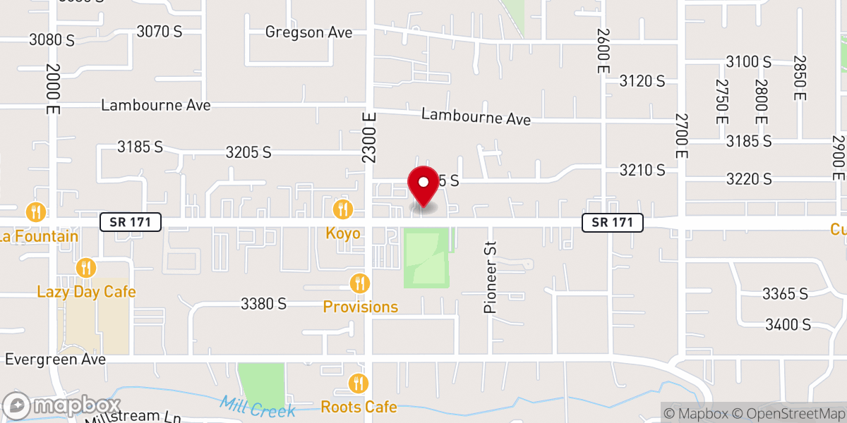Map showing location of Christ United Methodist Church