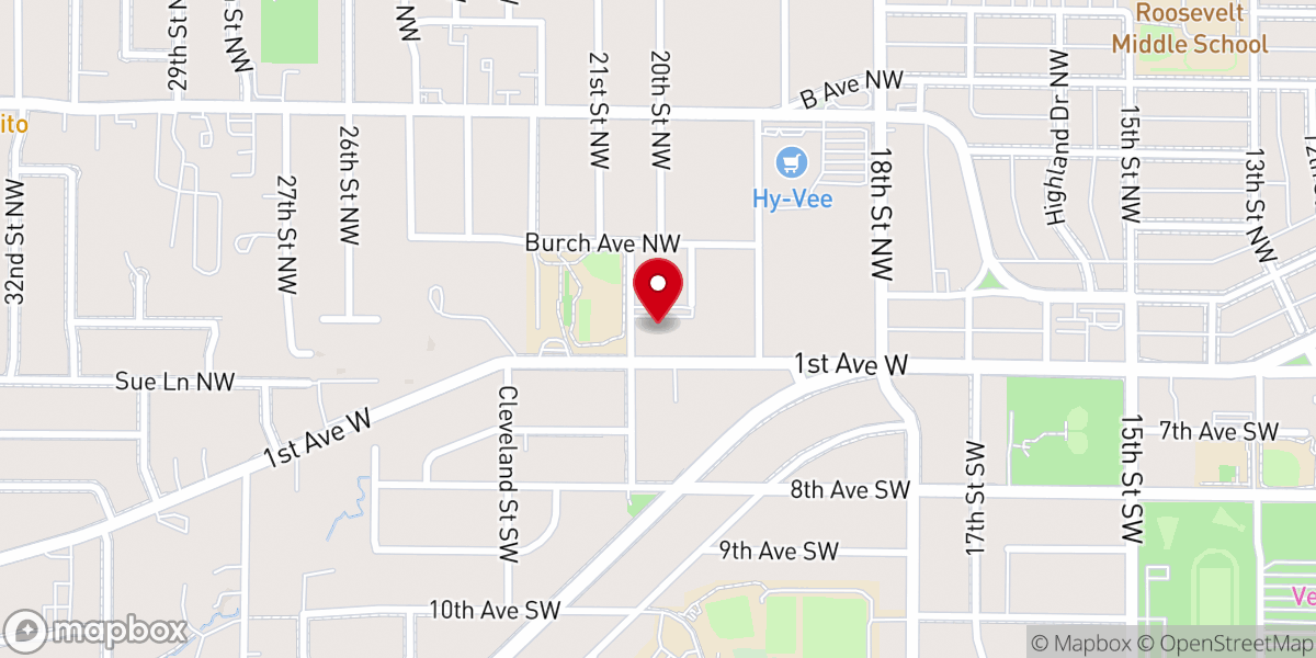 Map showing location of Christ Church Presbyterian