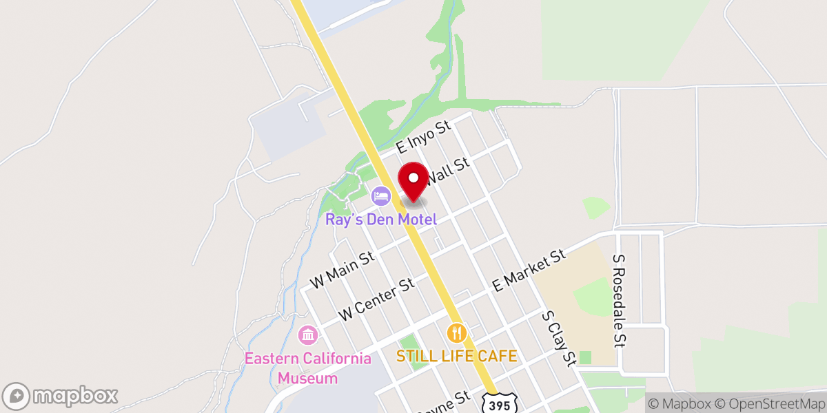 Map showing location of Sierra Baptist Church