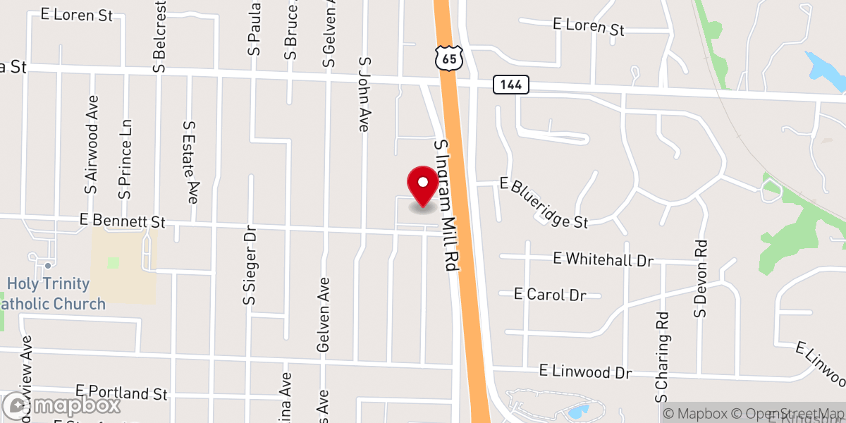 Map showing location of The Church of Jesus Christ of Latter-day Saints