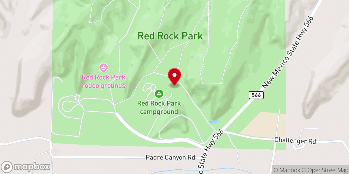 Map showing location of Church Rock Trailhead