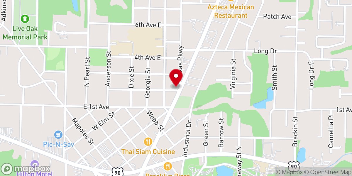 Map showing location of Crestview Christian Church Inc