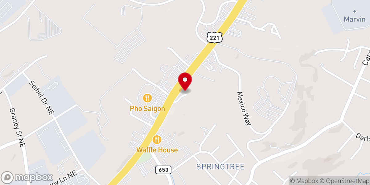 Map showing location of Mount Moriah Church