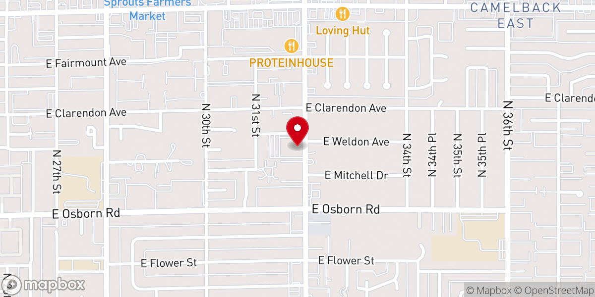 Map showing location of Aldersgate United Methodist Church