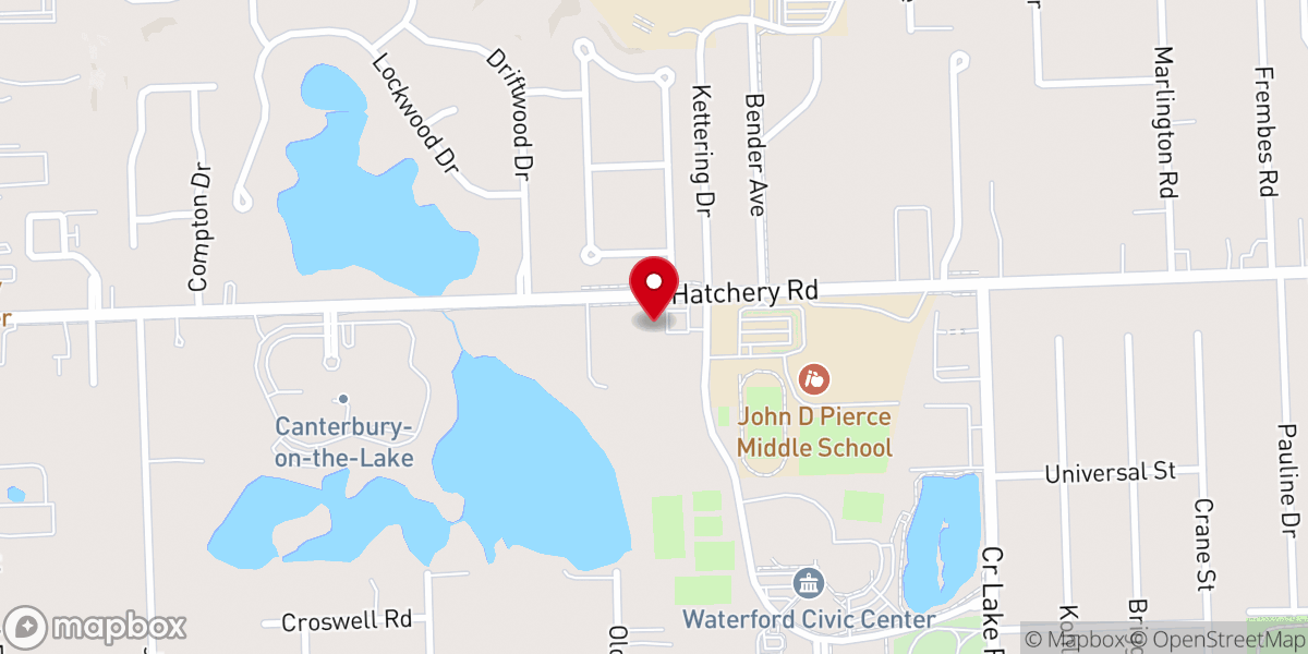 Map showing location of St Andrews Episcopal Church