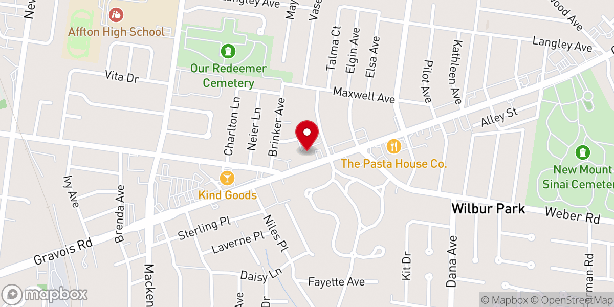 Map showing location of Rooftop Church
