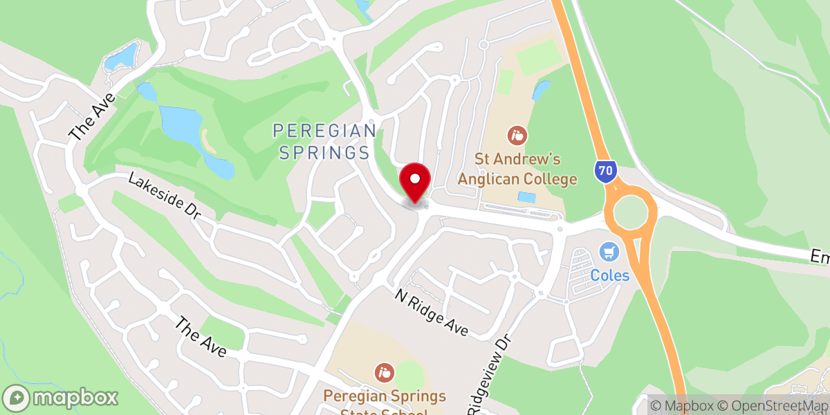Map showing location of St Andrew's Anglican College