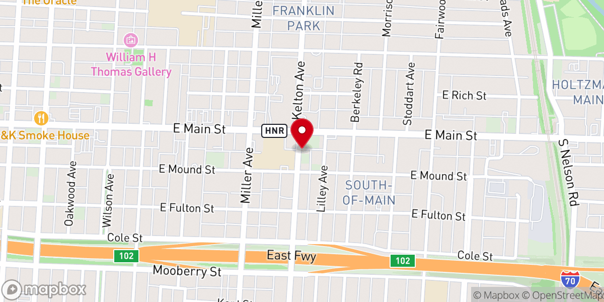 Map showing location of Fellowship Upper Room of Love and Peace
