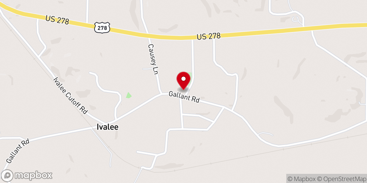 Map showing location of Red Hill Christian Fellowship