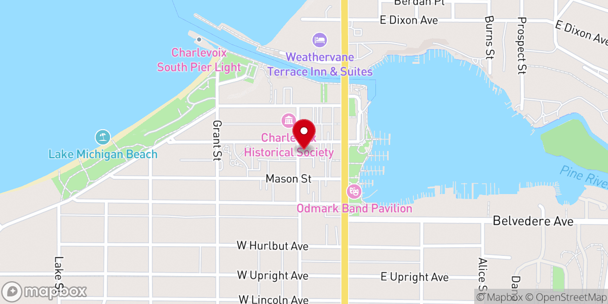 Map showing location of Christ Episcopal Church