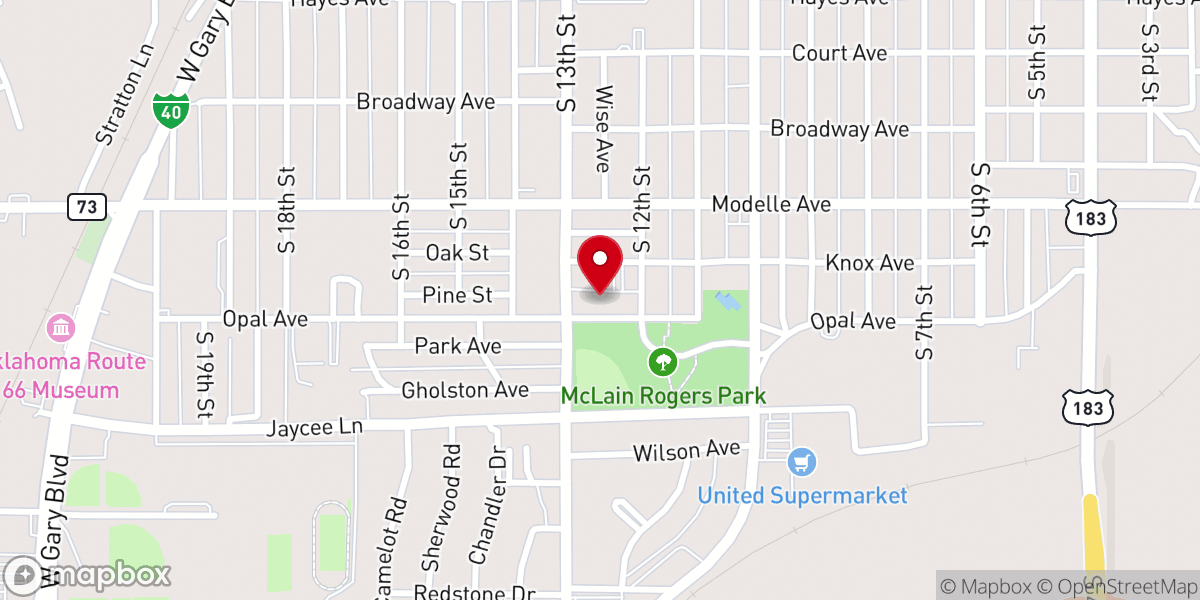 Map showing location of Saint Mary's Saint Vincent de Paul Food Pantry