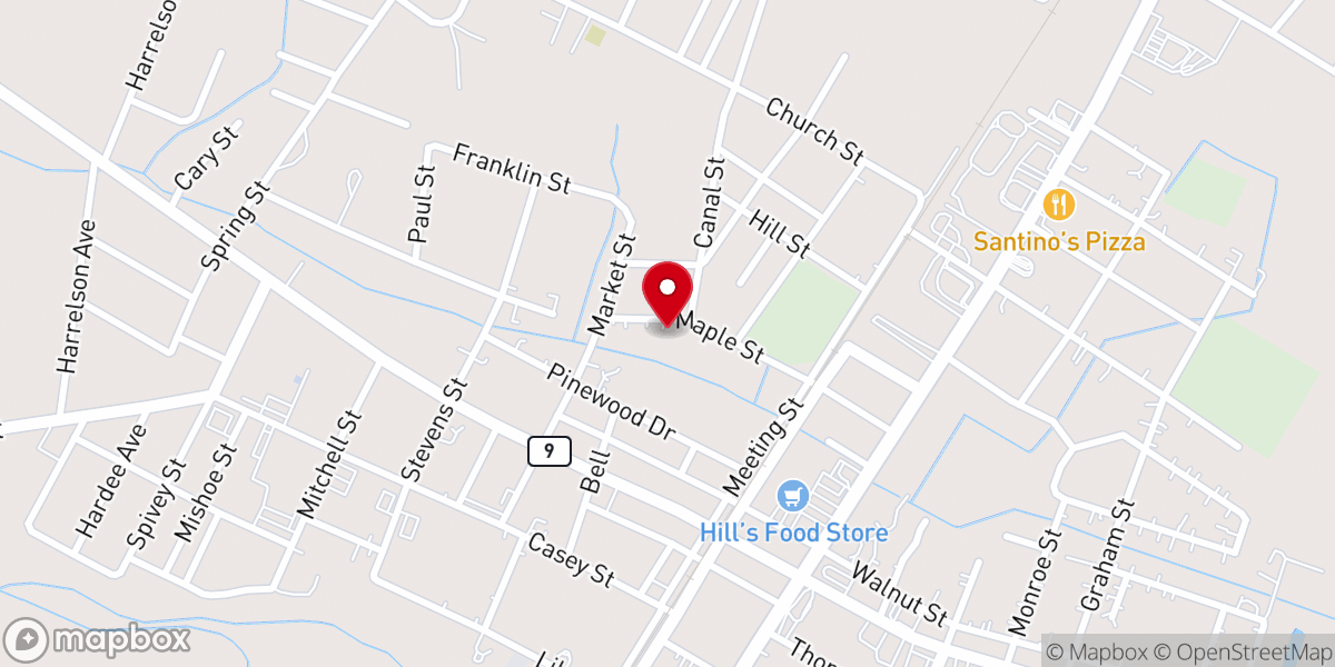 Map showing location of Mt Rona Baptist Church