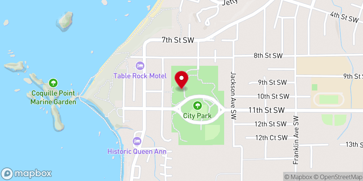 Map showing location of The Barn Bandon Community Center