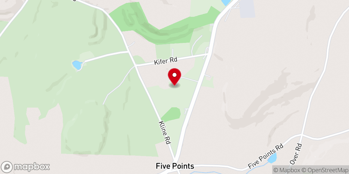 Map showing location of Bethel Baptist Church