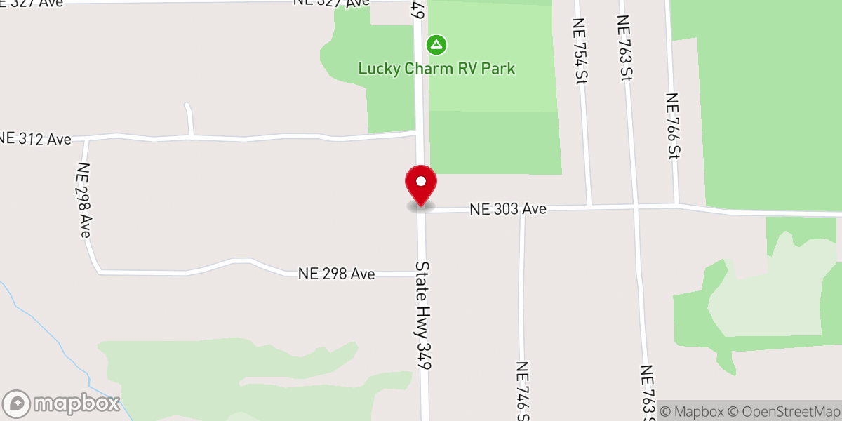 Map showing location of CROSSROADS BAPTIST CHURCH