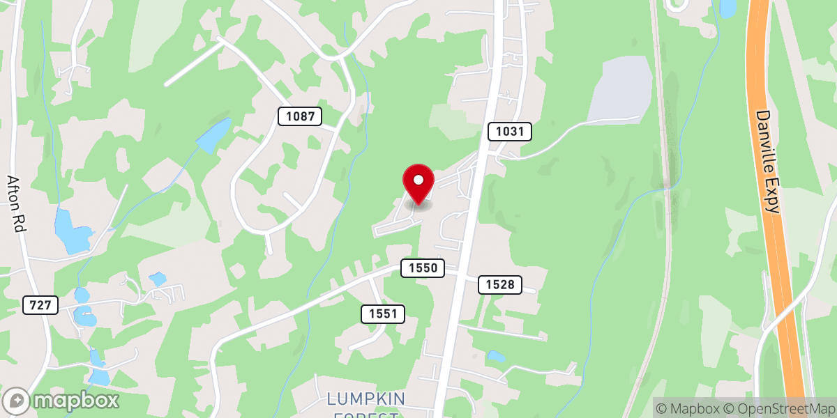 Map showing location of New Life Community Church