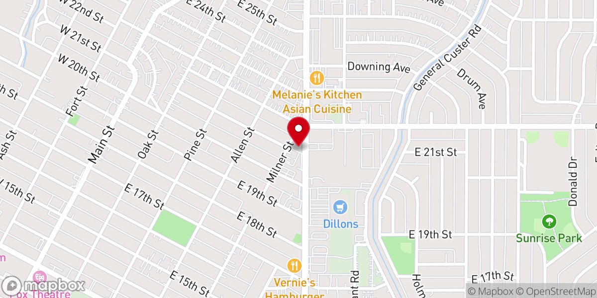 Map showing location of Old Paths Baptist Church