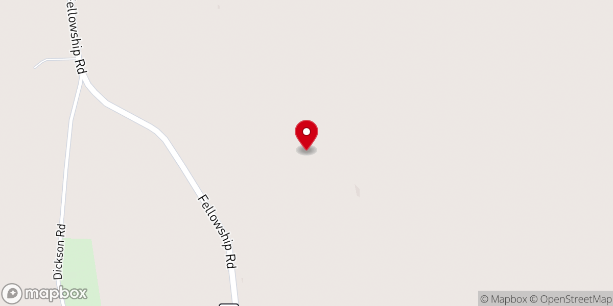 Map showing location of Sinner's Hope Church