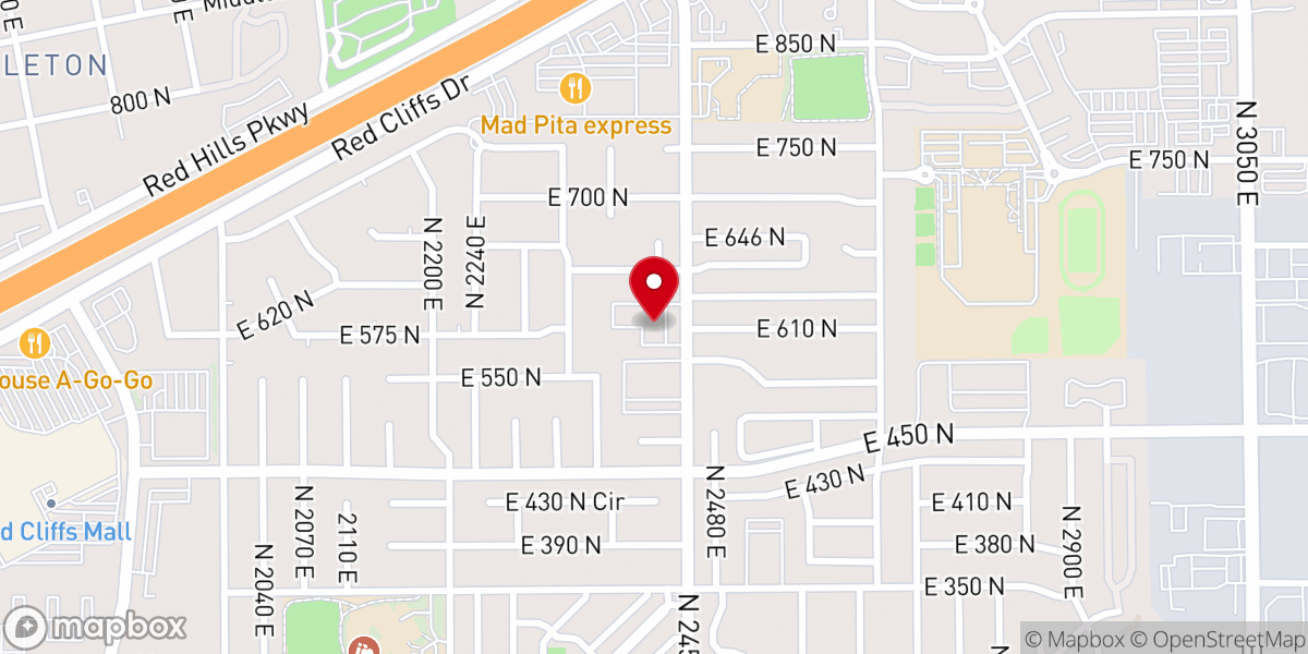 Map showing location of Southern Utah Community of Christ