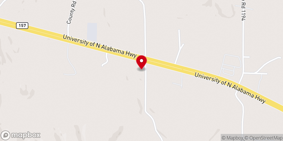 Map showing location of New Freedom Baptist Church