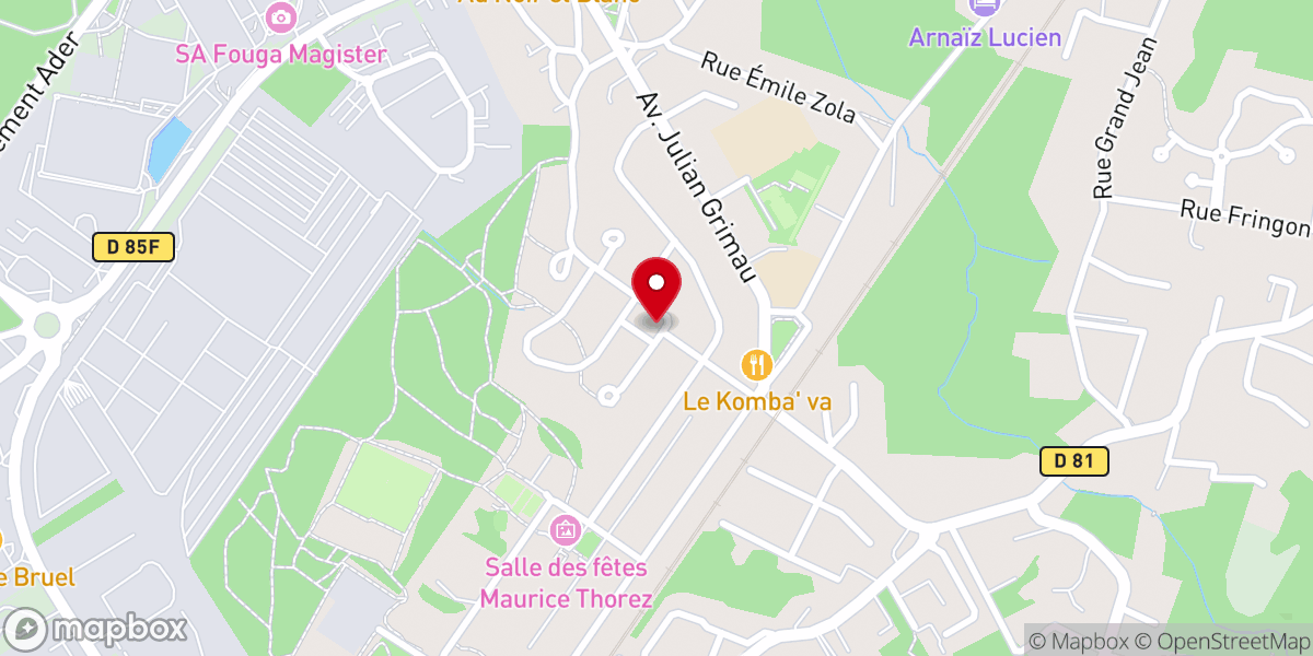 Map showing location of Chapelle de l'Océan