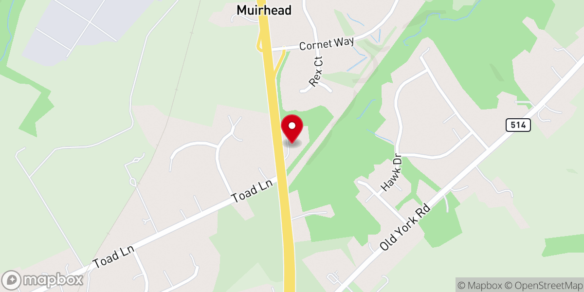 Map showing location of Calvary Orthodox Presbyterian