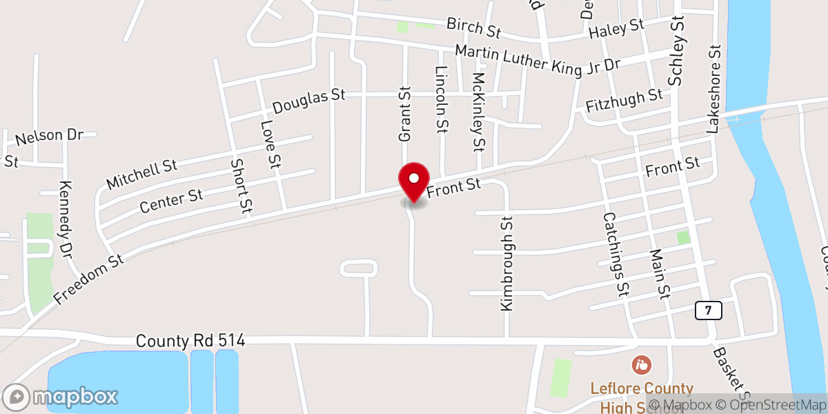 Map showing location of St Paul Missionary Baptist Church