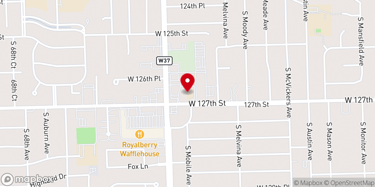 Map showing location of St. Mary Orthodox Church