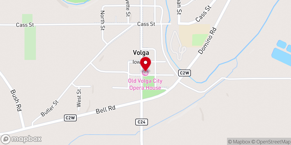 Map showing location of Volga City Opera House