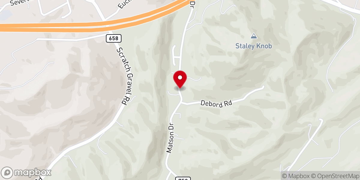 Map showing location of Matson Chapel