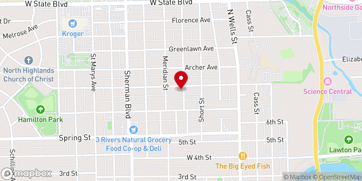 Map showing location of Providence Presbyterian Church PCA