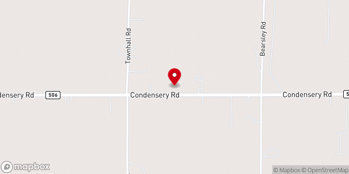 Map showing location of Evergreen Free Methodist Church