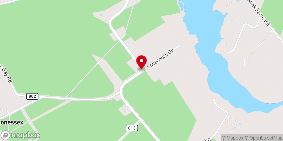Map showing location of Leatherbury United Methodist Church
