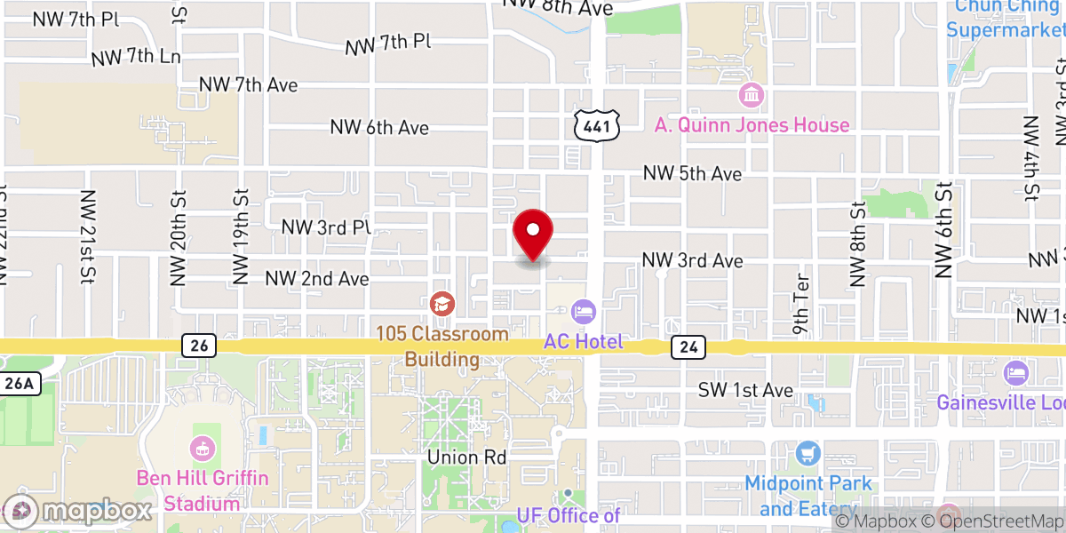 Map showing location of Vaishnava Charitable Foundation Inc