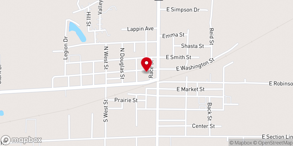 Map showing location of First United Methodist Church