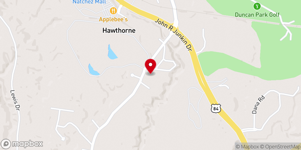 Map showing location of Abundant Life Church