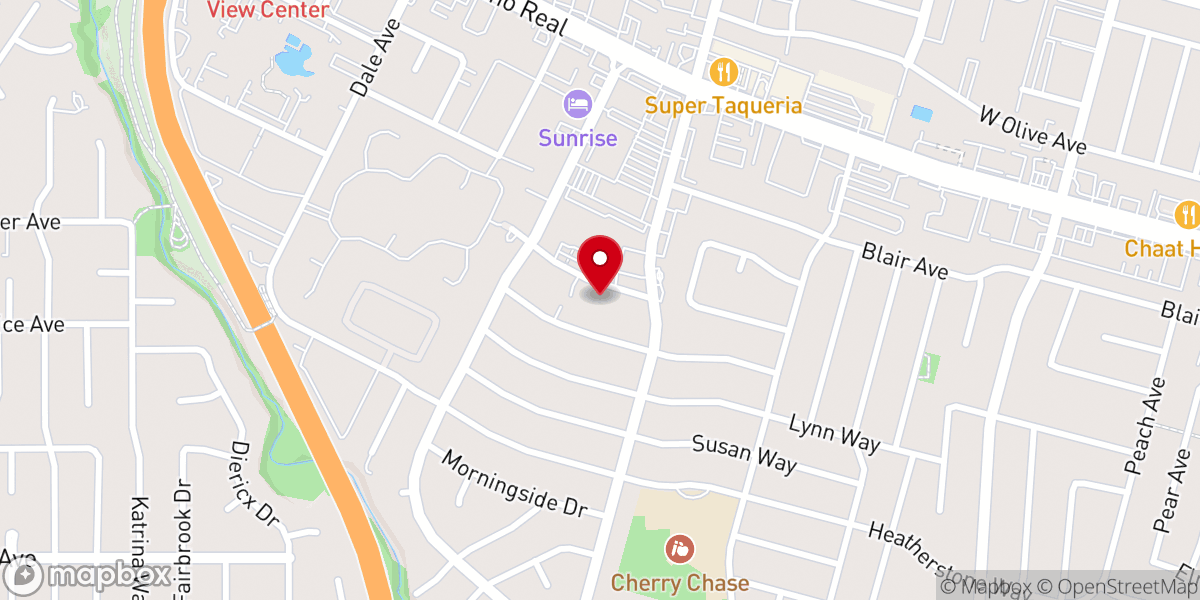 Map showing location of Unity Missionary Baptist Church