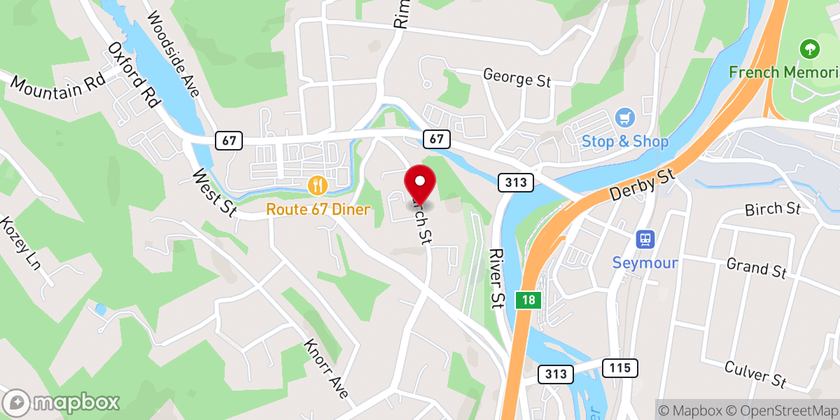 Map showing location of Church St