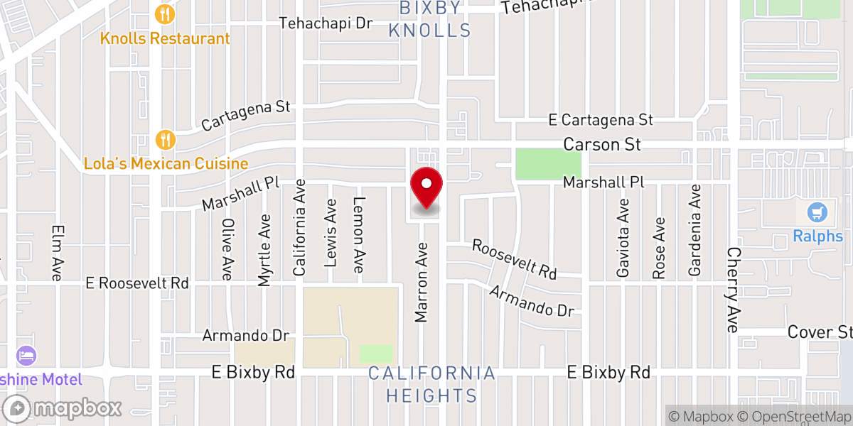 Map showing location of St Barnabas Catholic Church