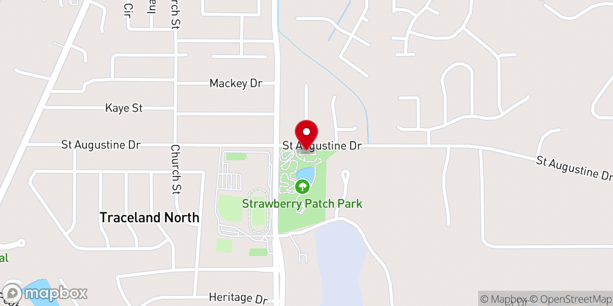 Map showing location of Strawberry Patch Park