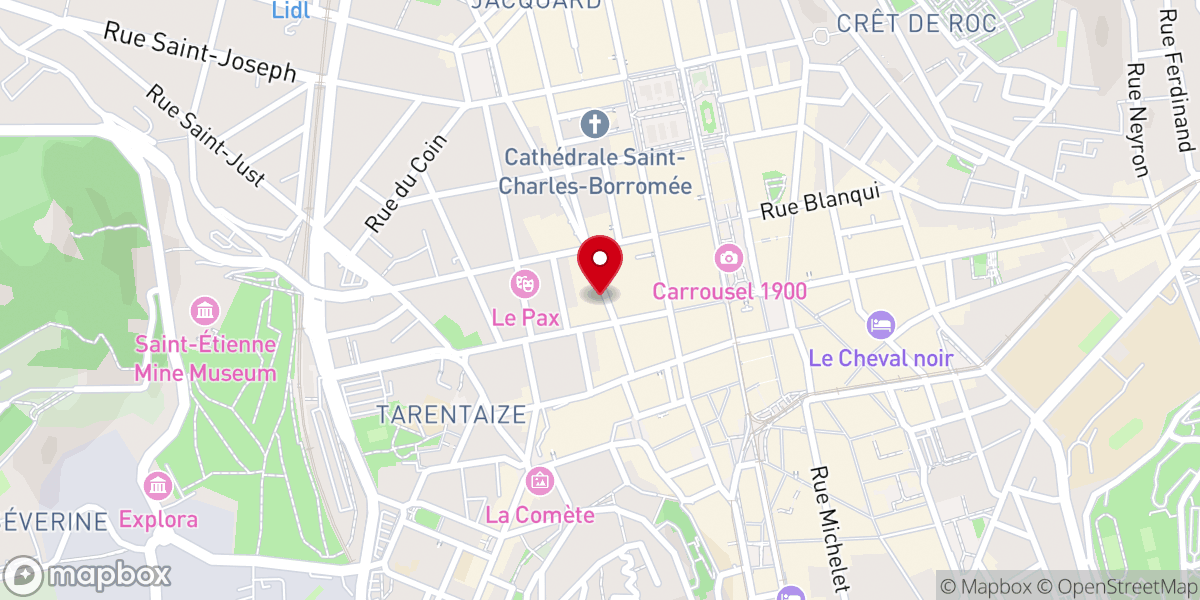Map showing location of SOCIÉTÉ DE SAINT-VINCENT-DE-PAUL (42S)