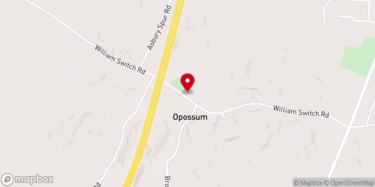 Map showing location of Mt. Pleasant M.B. Church