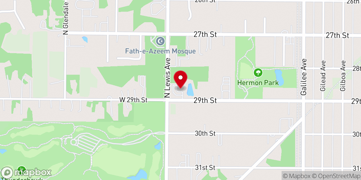 Map showing location of Berean Fundamental Baptist Church