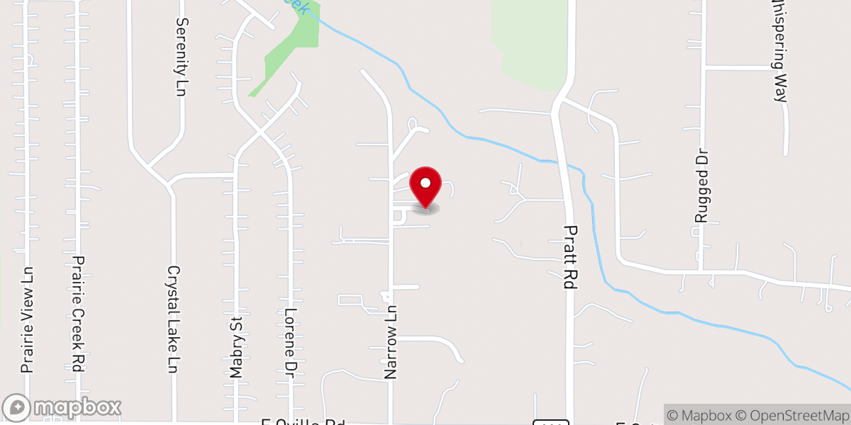 Map showing location of Cristo Vive Casa de Rescate