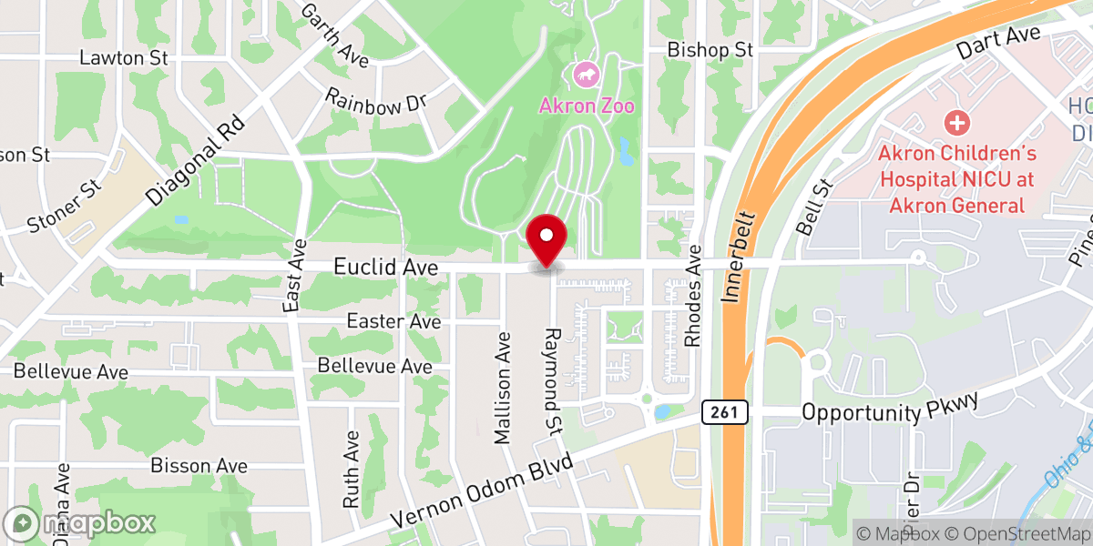 Map showing location of St Thomas Baptist Church