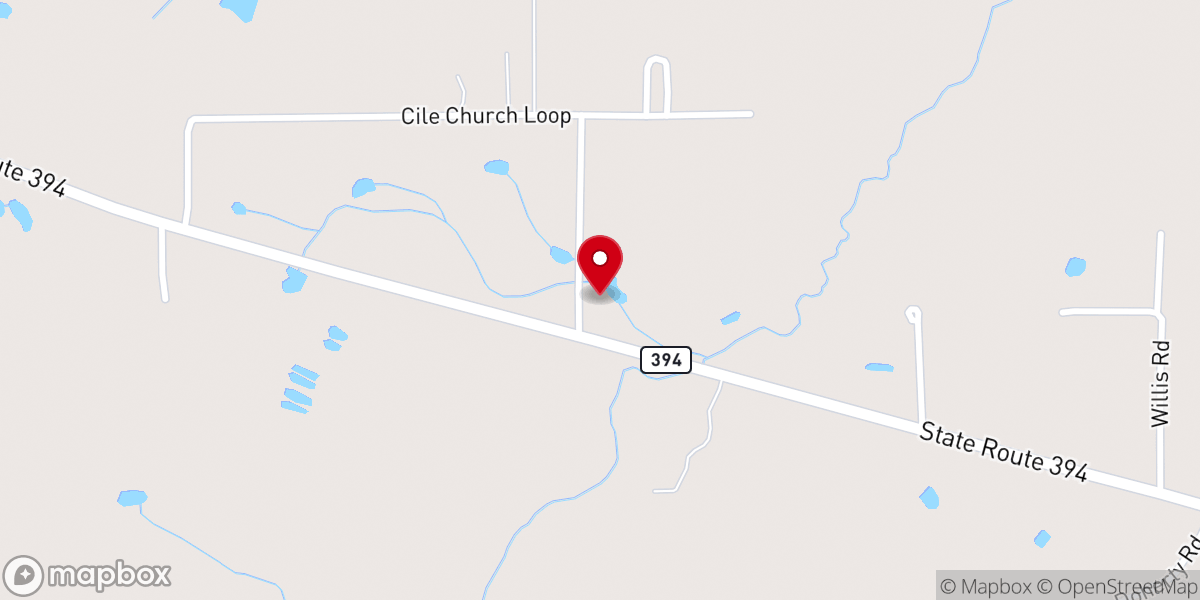 Map showing location of Cile Baptist Church