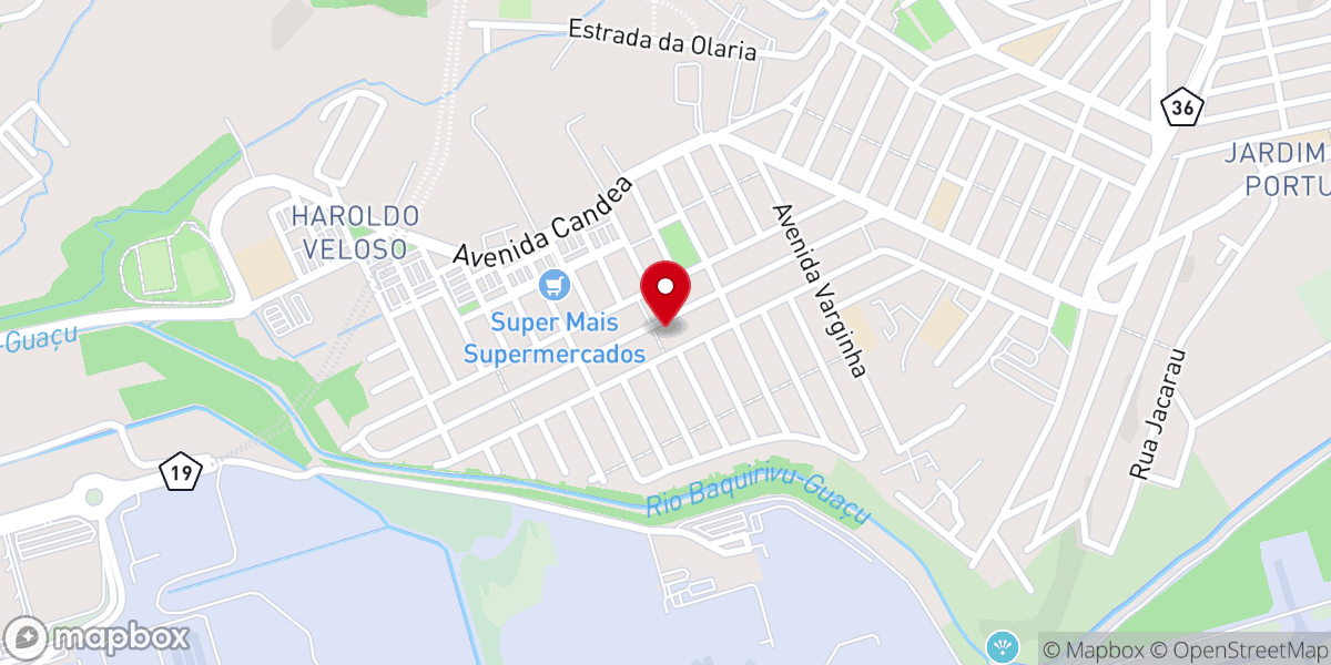 Map showing location of Igreja Batista em Cidade Seródio